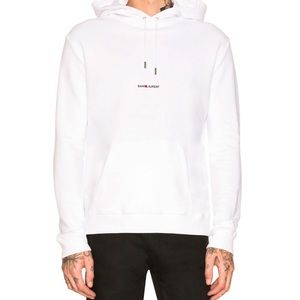 Saint Laurent White Hoodie